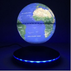 6" Blue Magnetic Levitation Globe Floating Levitating Rotating LED Earth Model  614993312295  272687438235